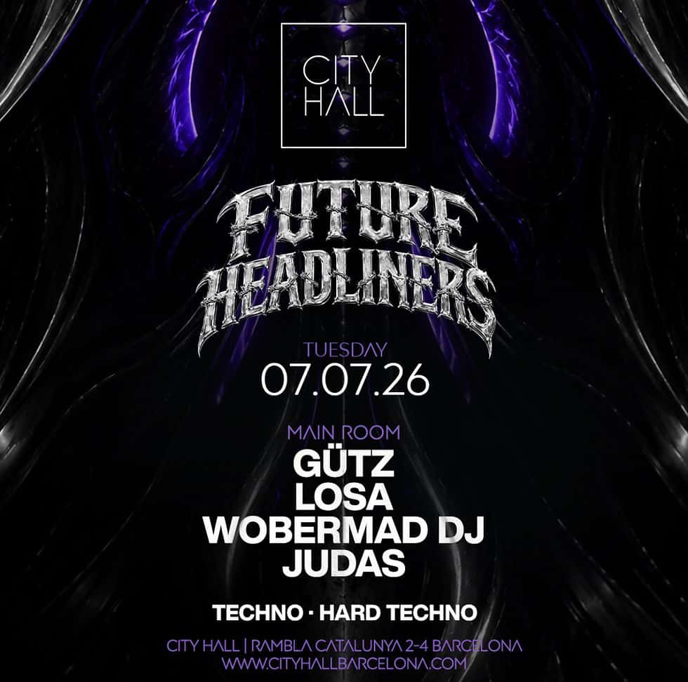 Flyer of City Hall pres. FUTURE HEADLINERS | Free Pass untill 1:00 A.M.