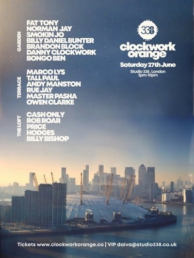 Clockwork Orange - Studio 338 - London