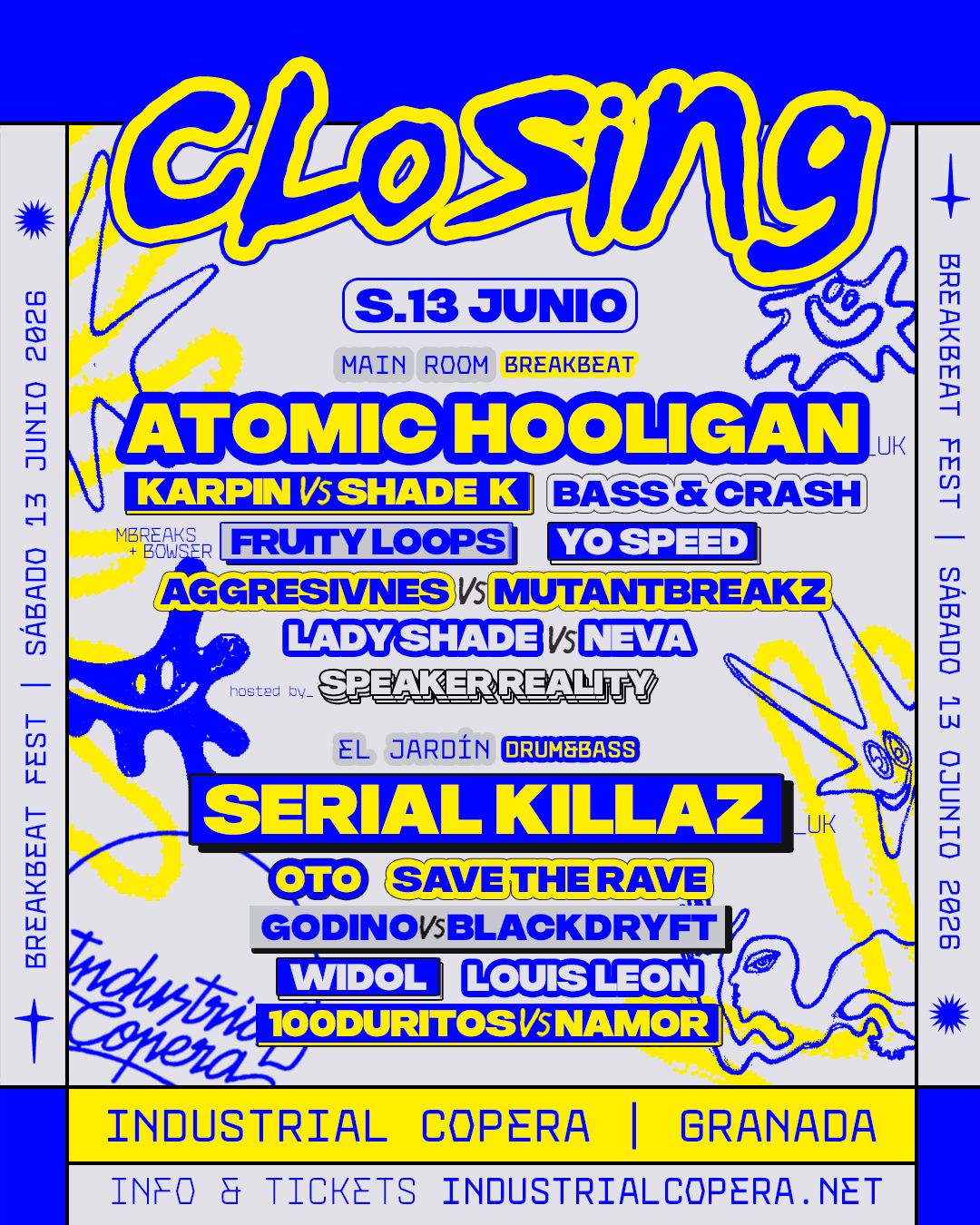 Cartel de Closing Breakbeat Fest & DNB