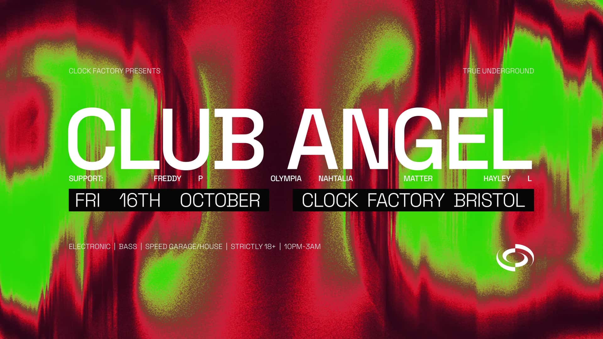 Flyer of Clock Factory Presents: Club Angel
