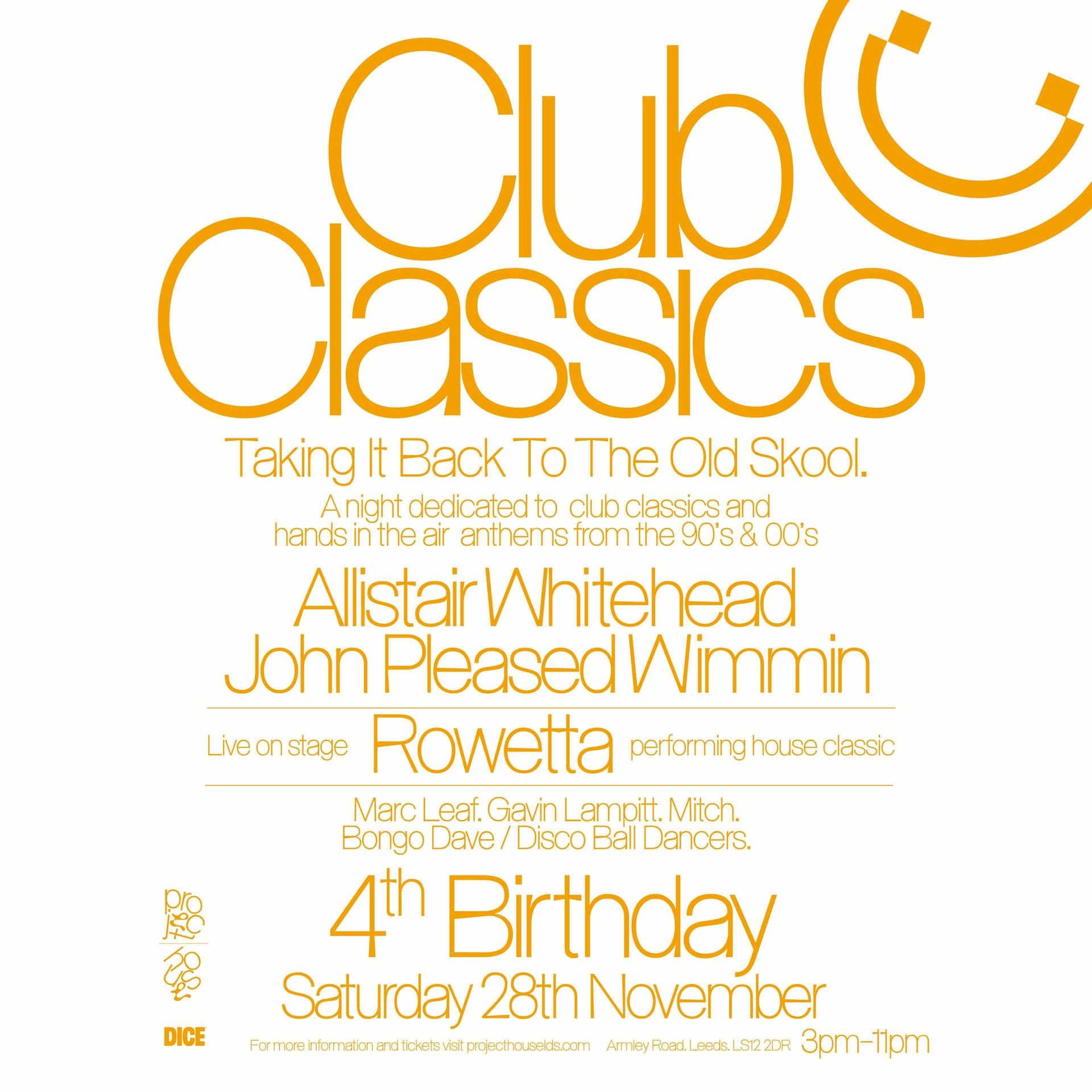 Club Classics 90s and 00s 4th Birthday
