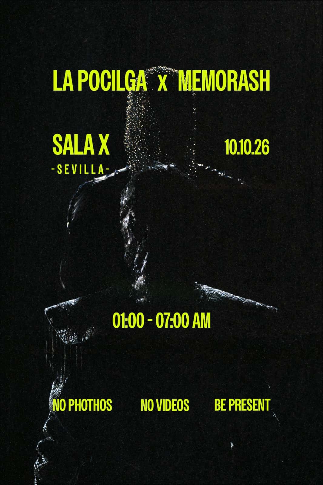 Flyer de Club La Pocilga x Memorash