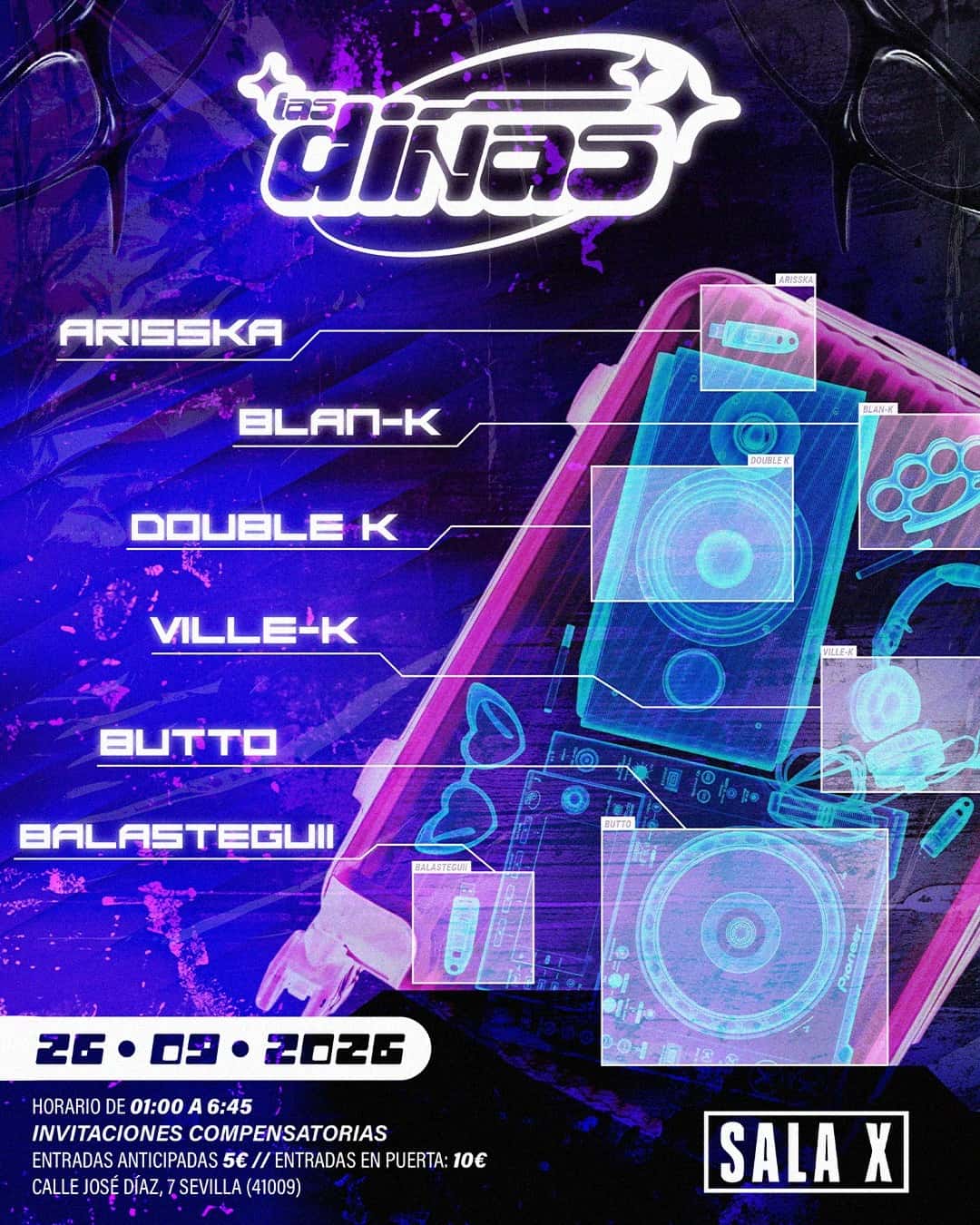 Flyer de Club Las Diñas