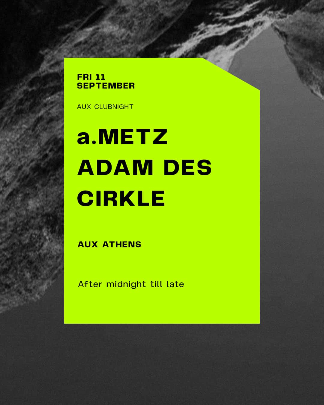 Flyer de aux: clubnight