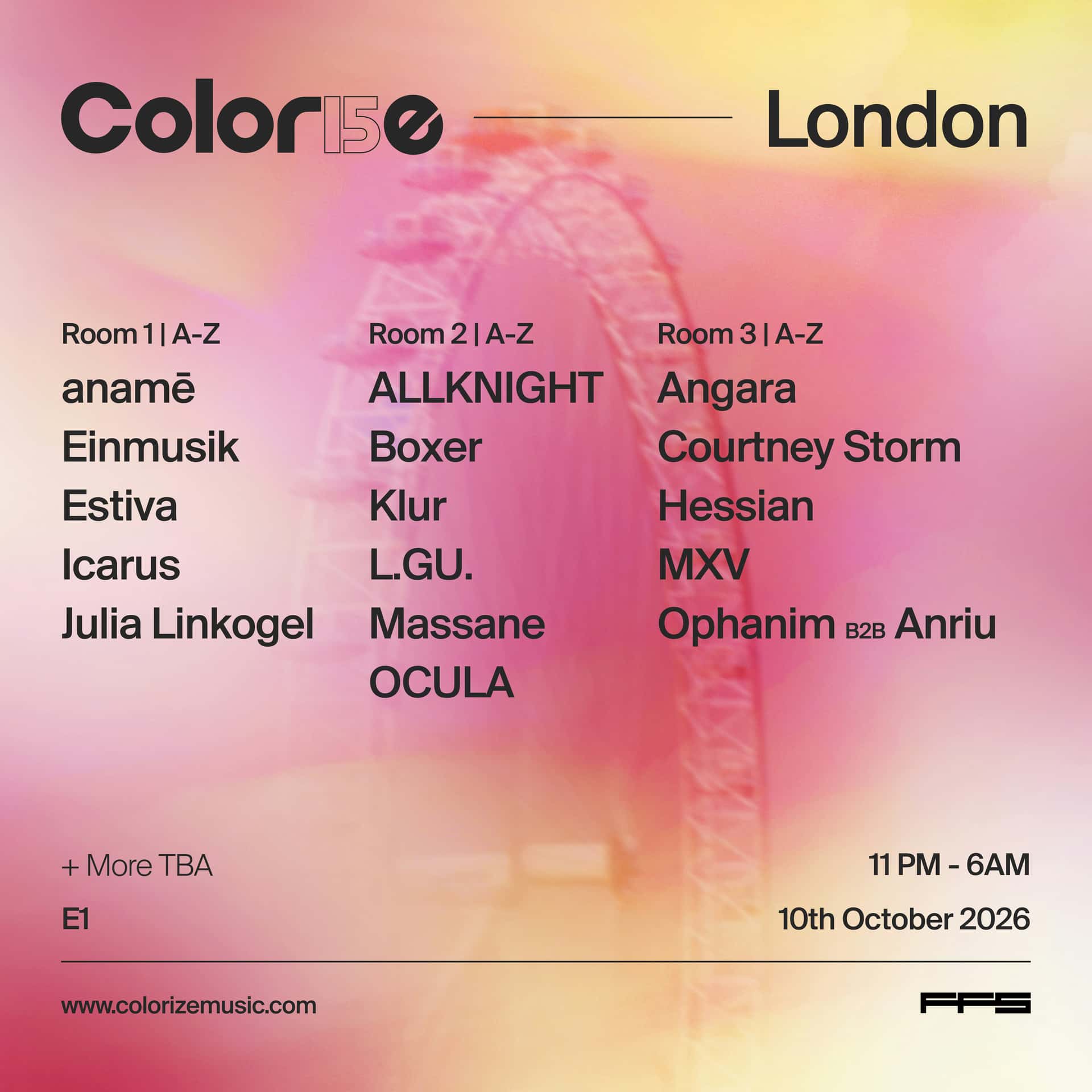 Flyer de Colorize: 15 Years