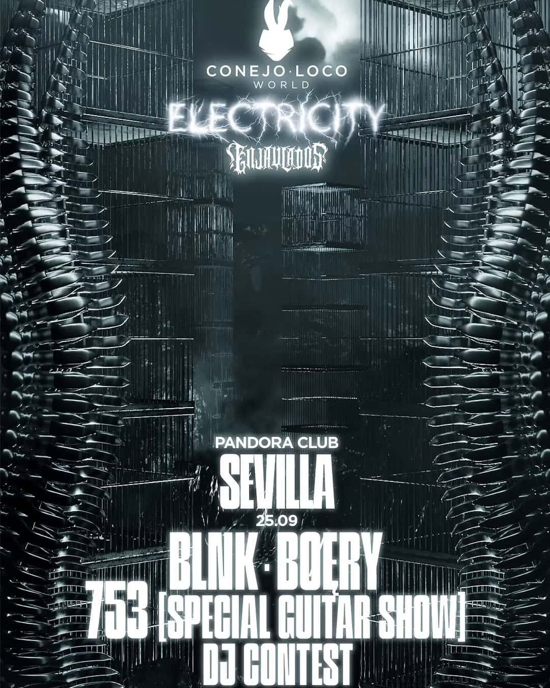 Flyer de Conejo Loco World: Electricity