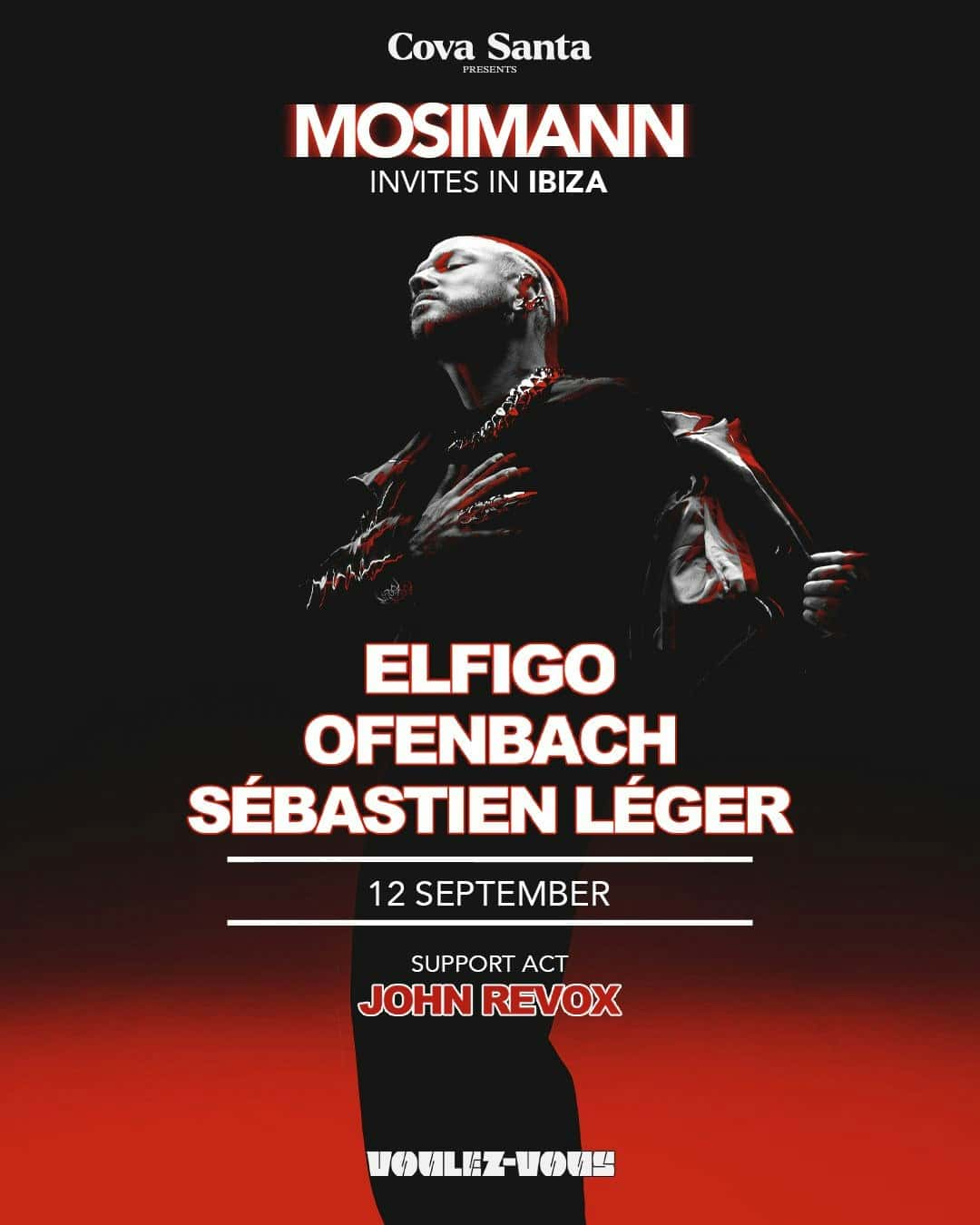 Flyer de Cova Santa Presents Mosimann