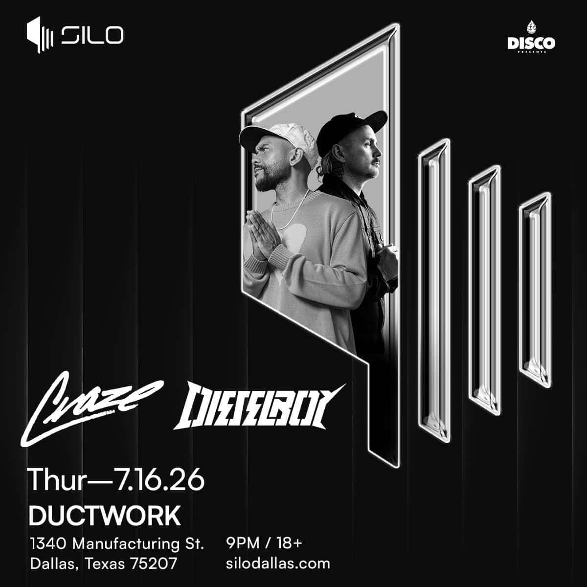 Flyer de Craze x Dieselboy