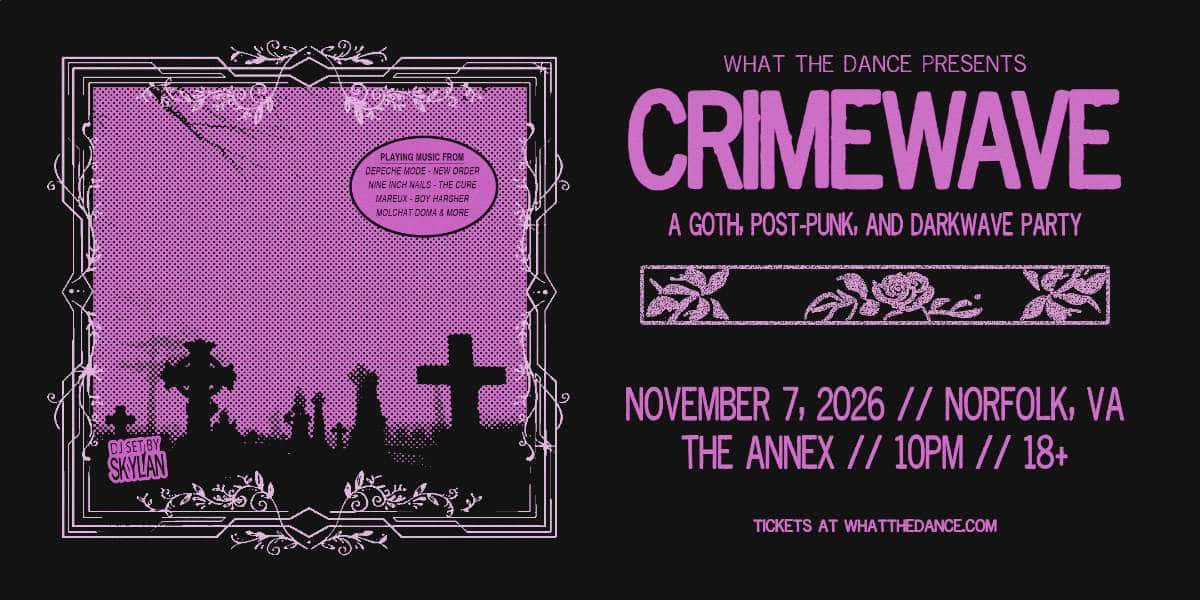 Flyer de CRIMEWAVE: A POST-PUNK & DARKWAVE PARTY