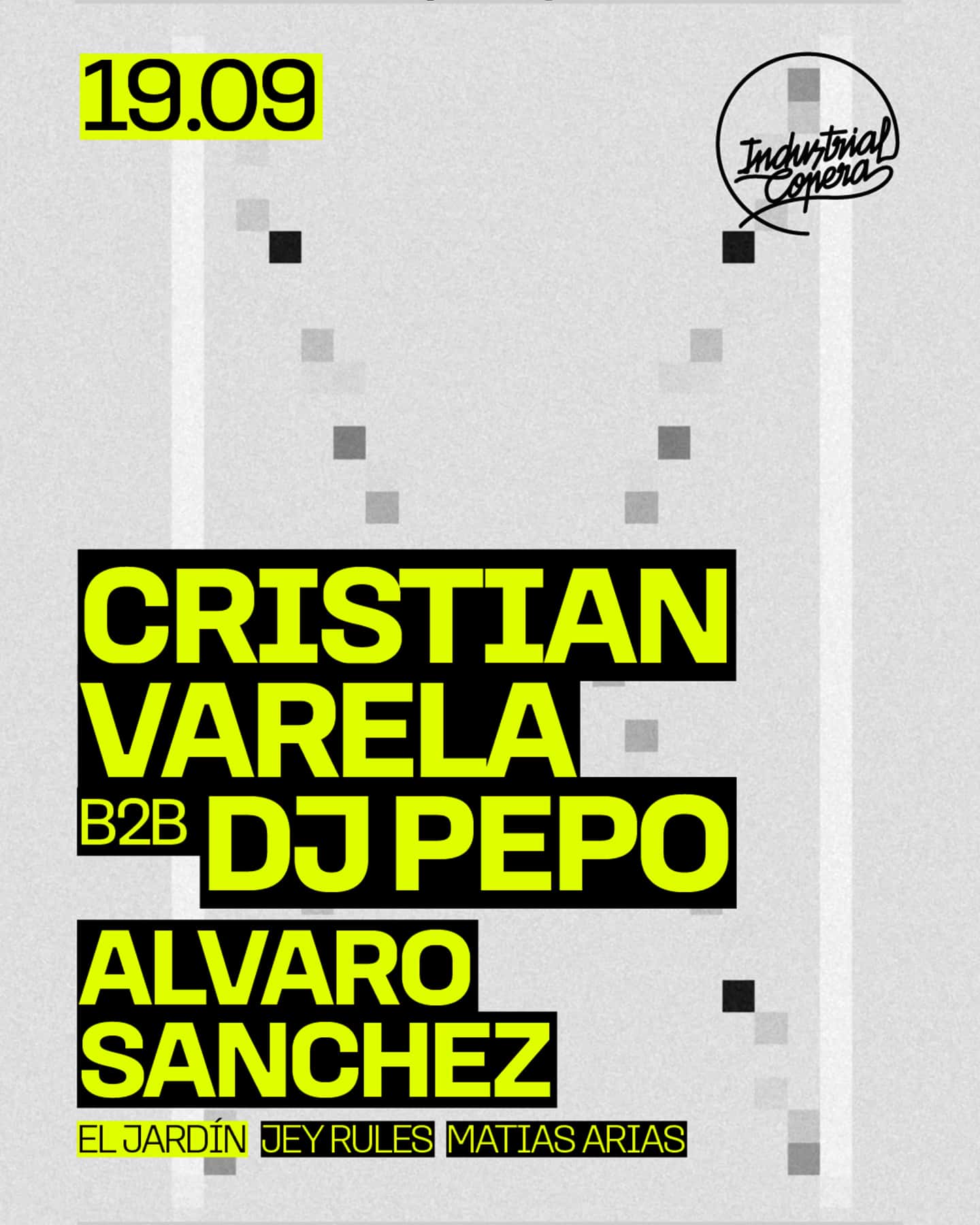 Flyer de Cristian Varela b2b Dj Pepo