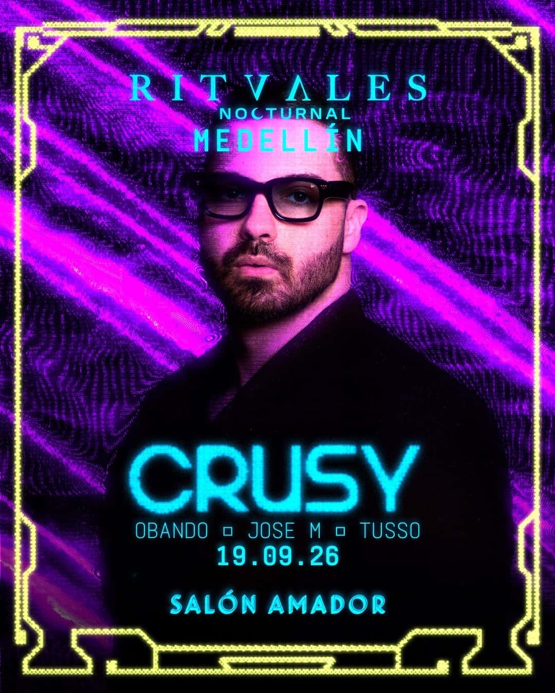Flyer de Ritvales Nocturnal: Crusy at Salón Amador