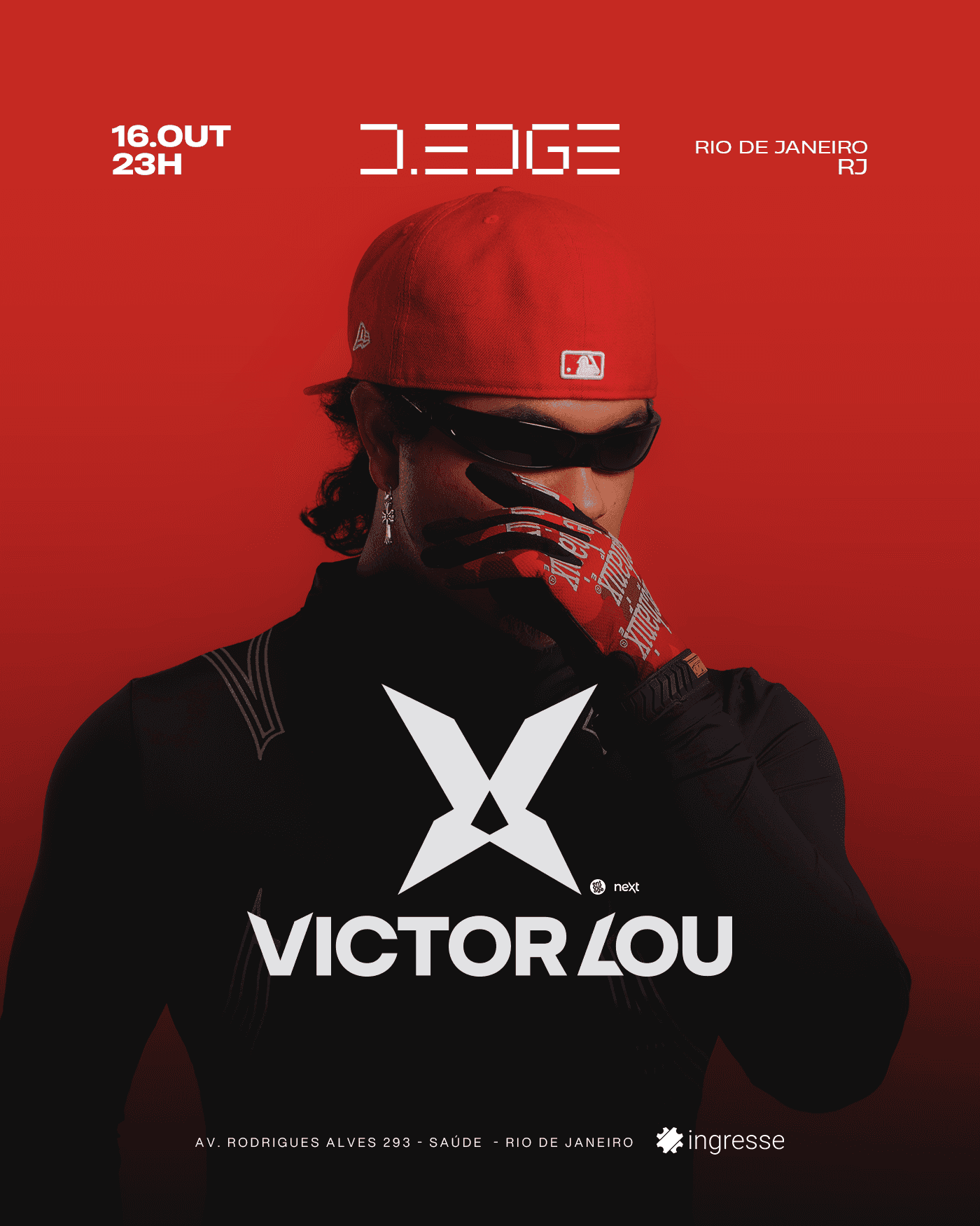 Flyer of D-EDGE Rio apresenta Victor Lou
