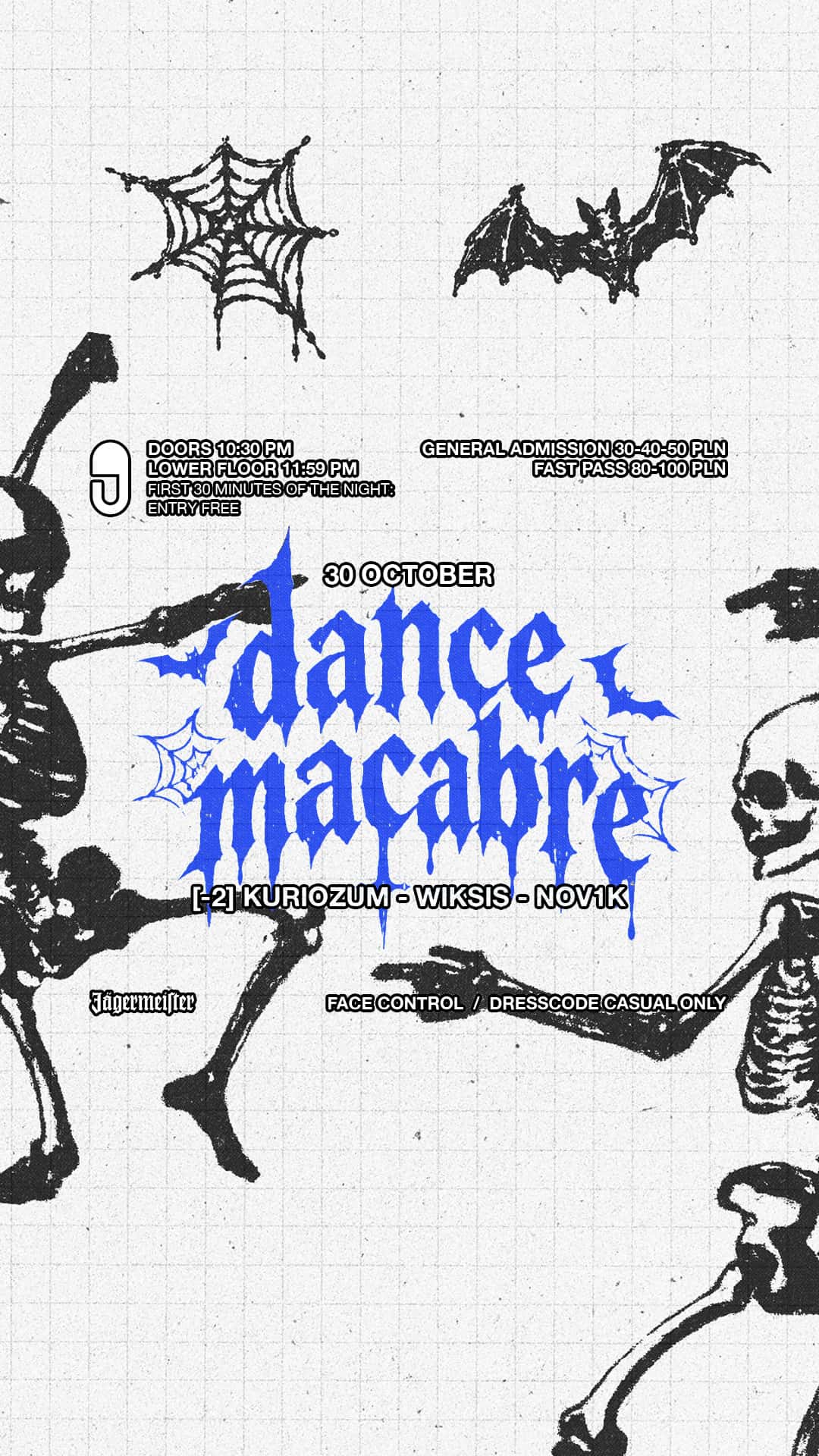 Flyer of dance Macabre HALLOWEEN