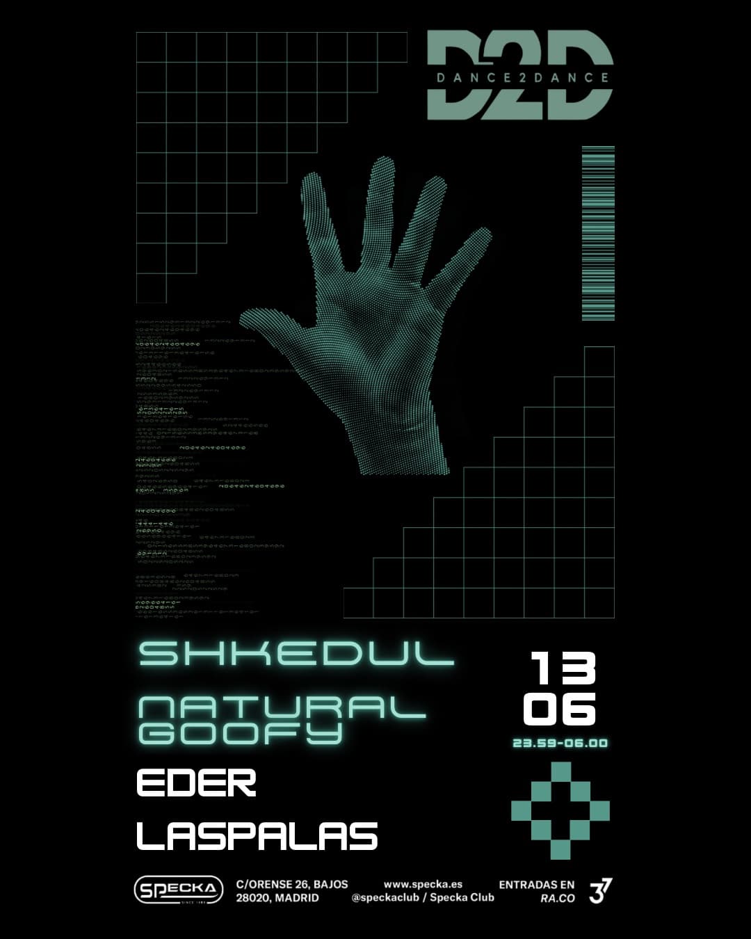 Cartel 1 de Dance2Dance I Specka Club