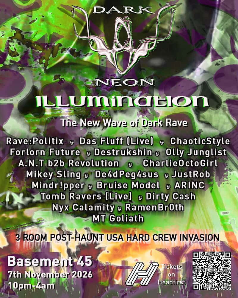 Flyer of Dark Neon: Illumination