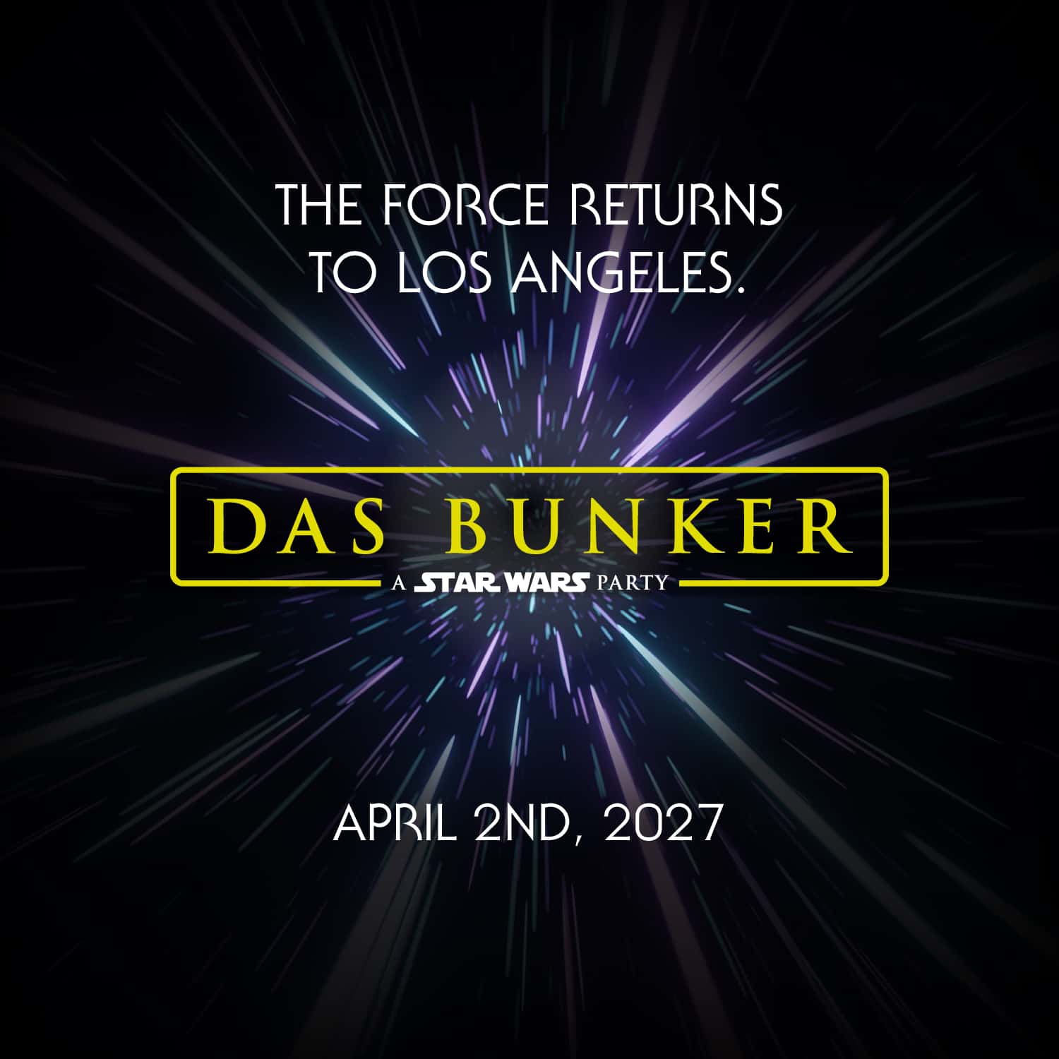 Flyer of Das Bunker Star Wars