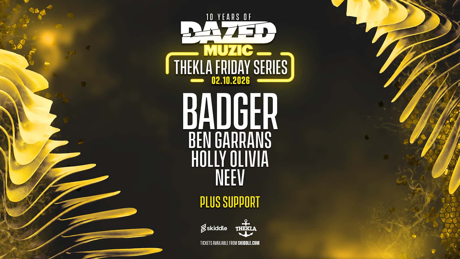 Flyer of Dazed Muzic presents: Badger