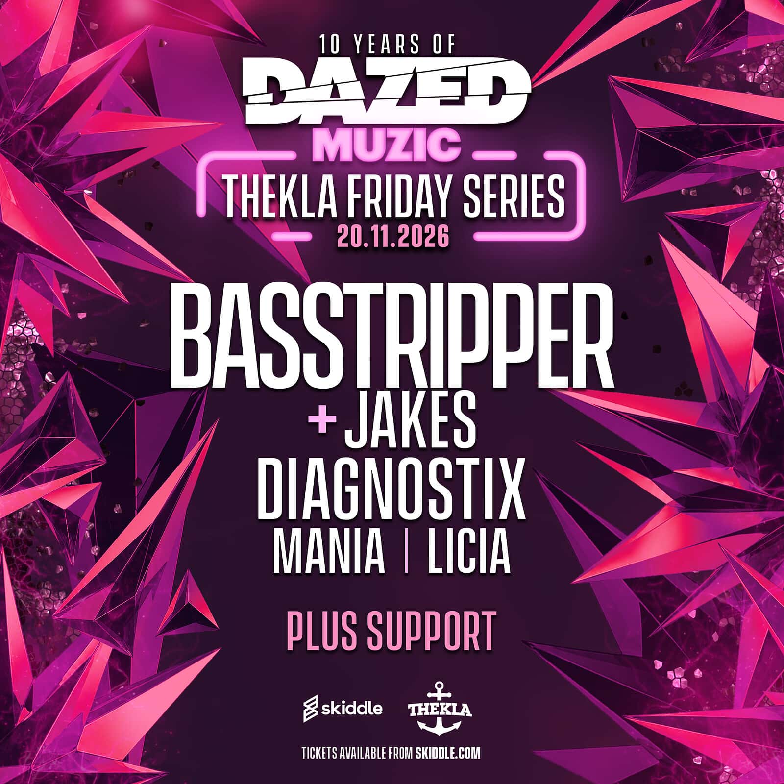 Flyer of Dazed Muzic presents: Basstripper