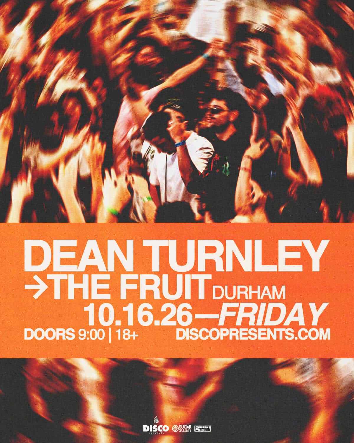 Flyer of Dean Turnley at The Fruit