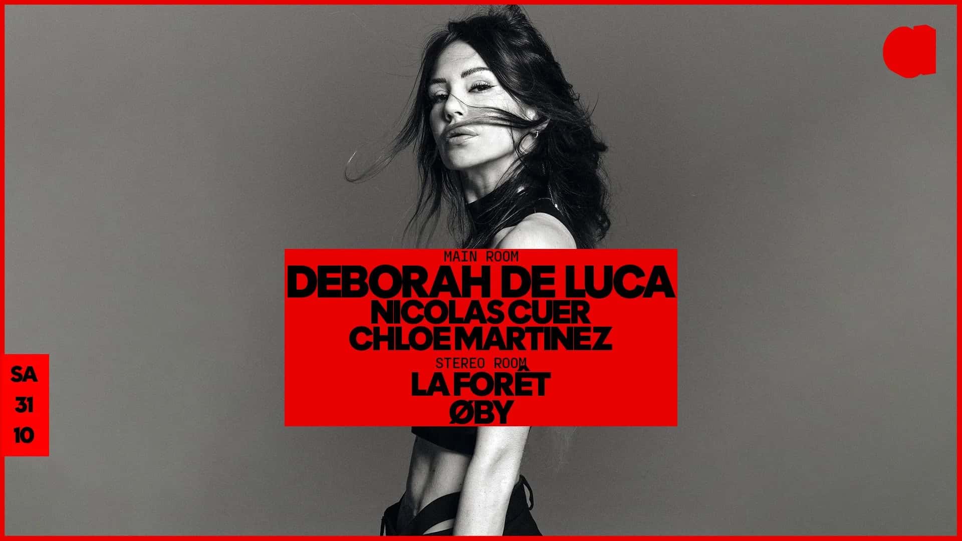 Flyer de Deborah De Luca · Nicolas Cuer · Chloé Martinez · La Forêt & Øby
