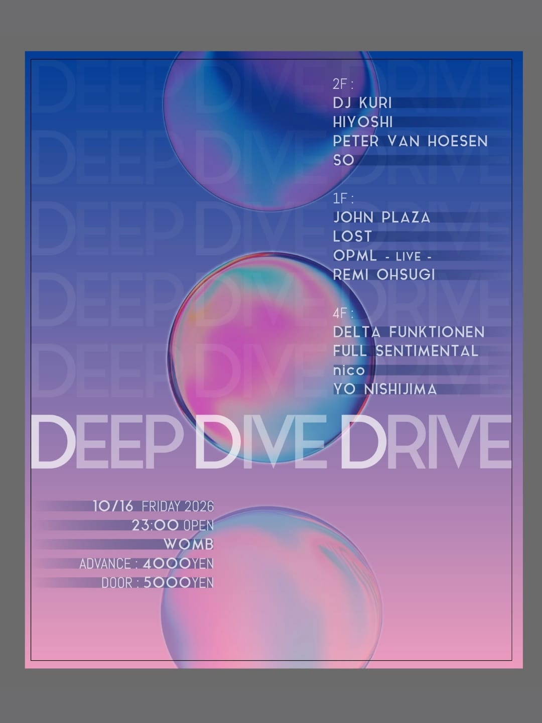 DEEP DIVE DRIVE