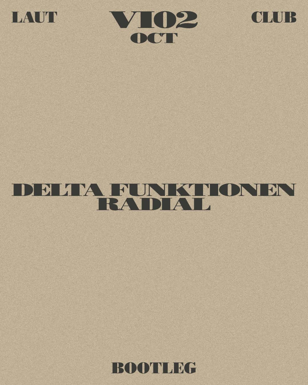 Flyer of Delta Funktionen + Radial