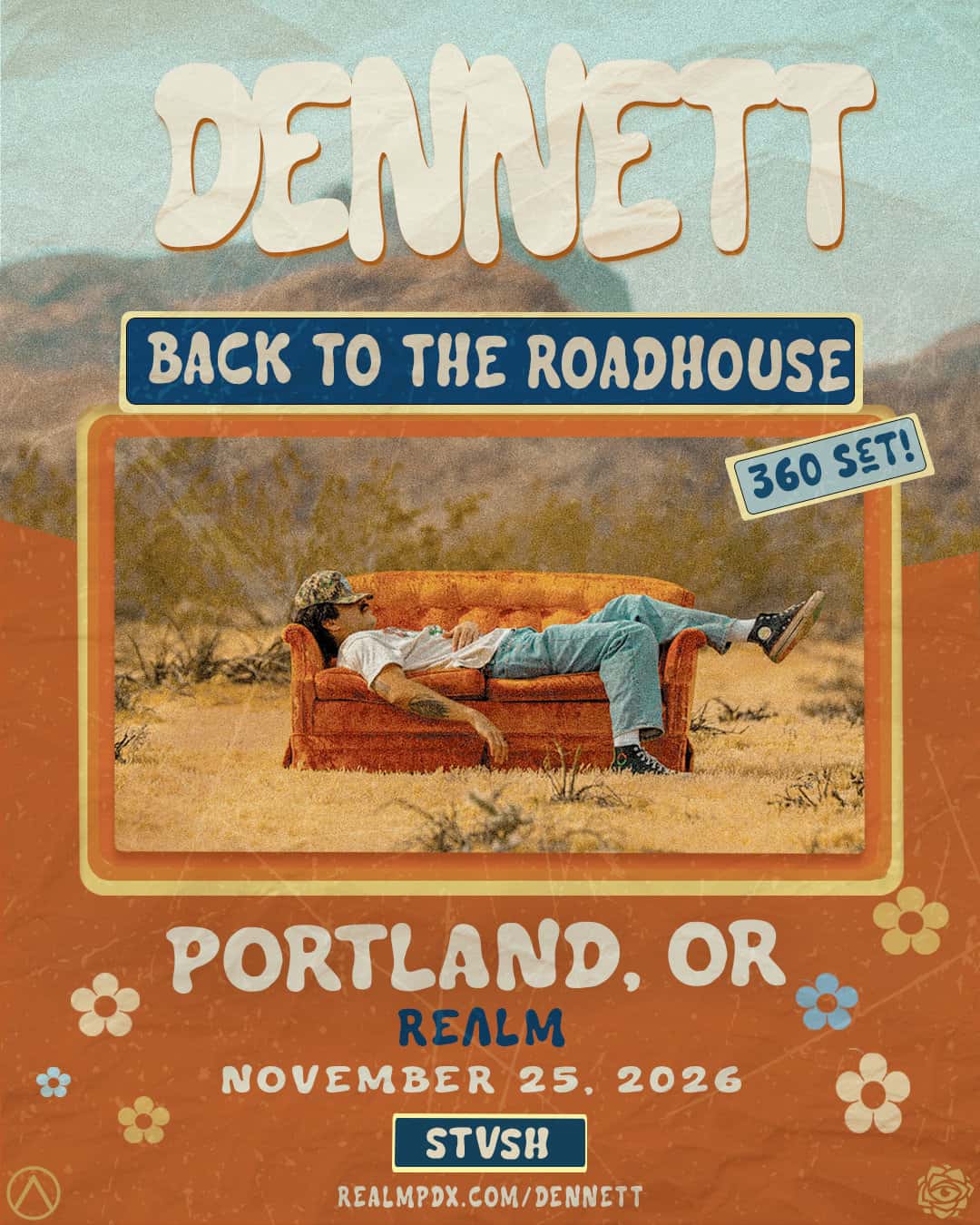 Flyer of DENNETT: BACK TO THE ROADHOUSE TOUR (360 SET)