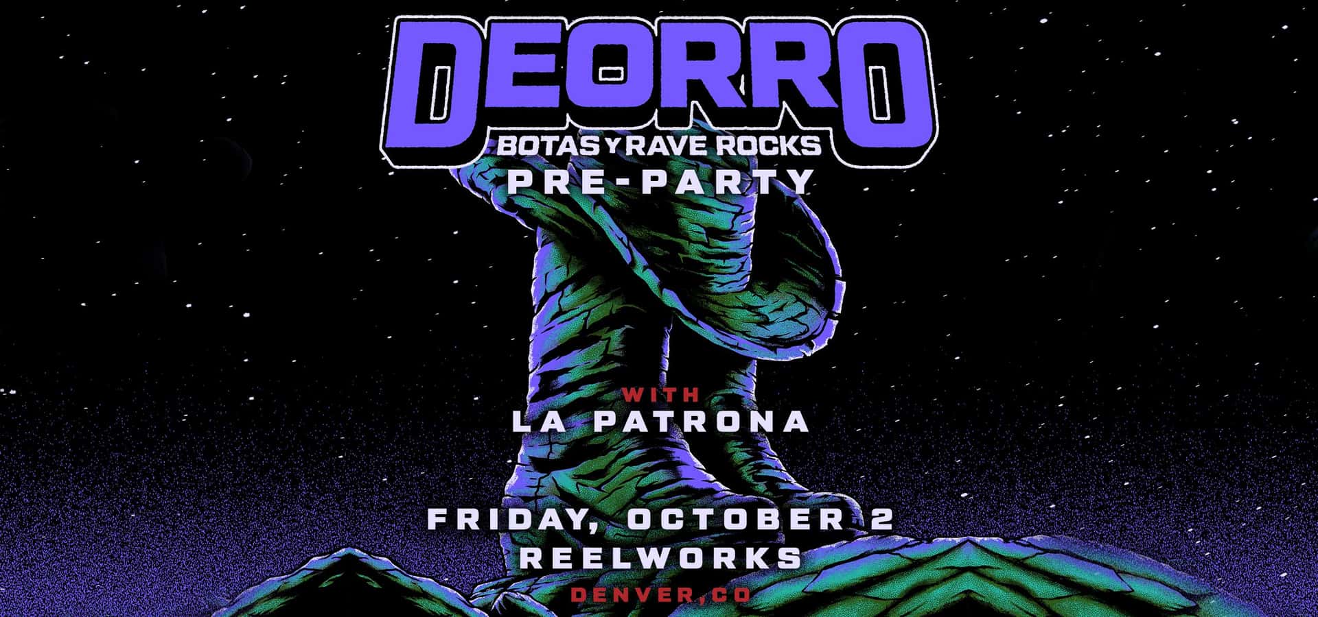 Flyer de DEORRO with La Patrona