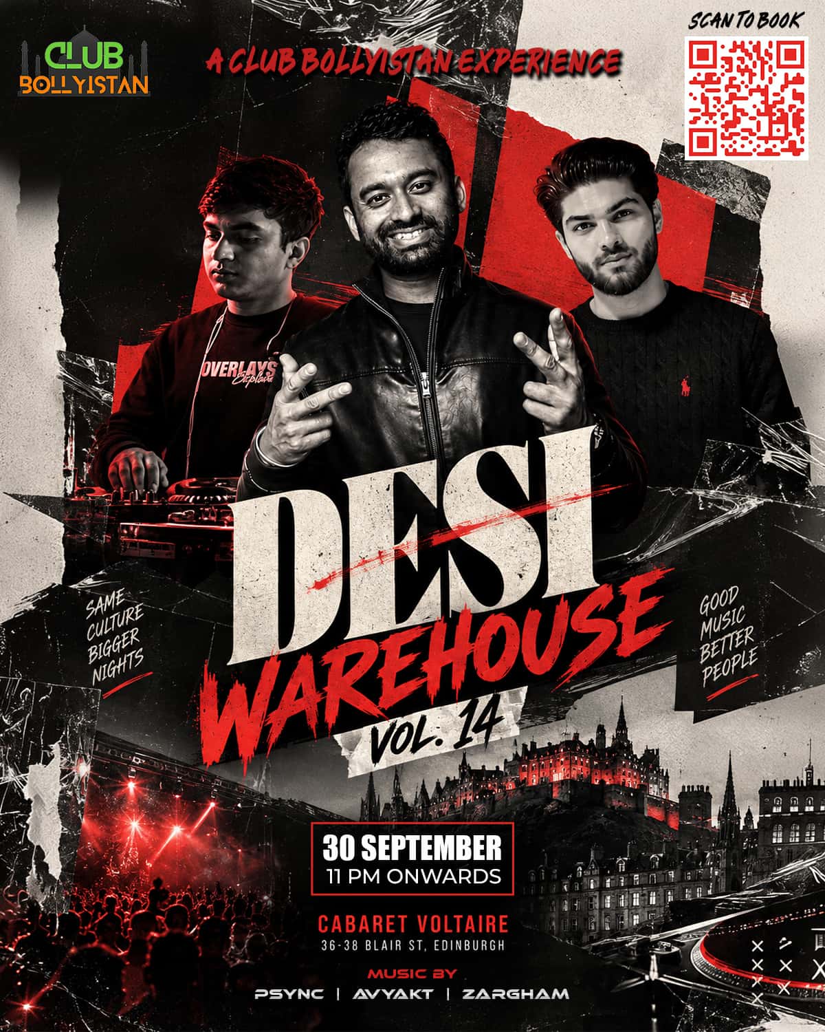 Flyer of Desi Warehouse Vol. 14
