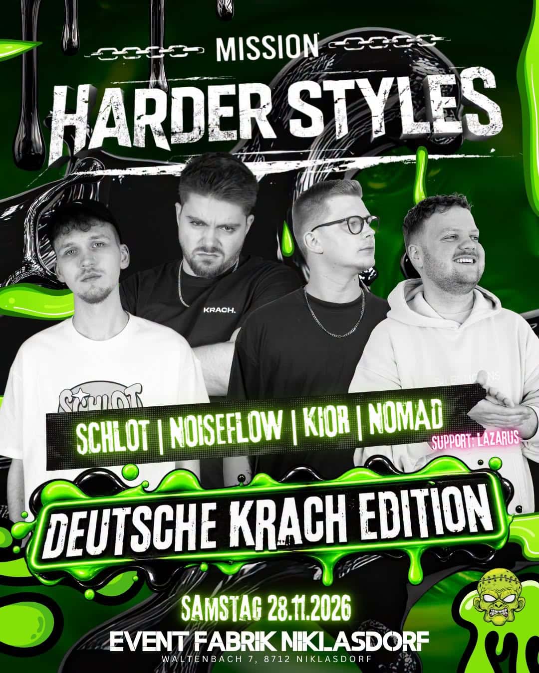 Flyer de DEUTSCHE KRACH - Mission Harder Styles