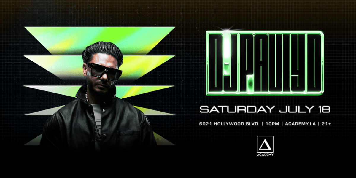 Flyer of DJ Pauly D