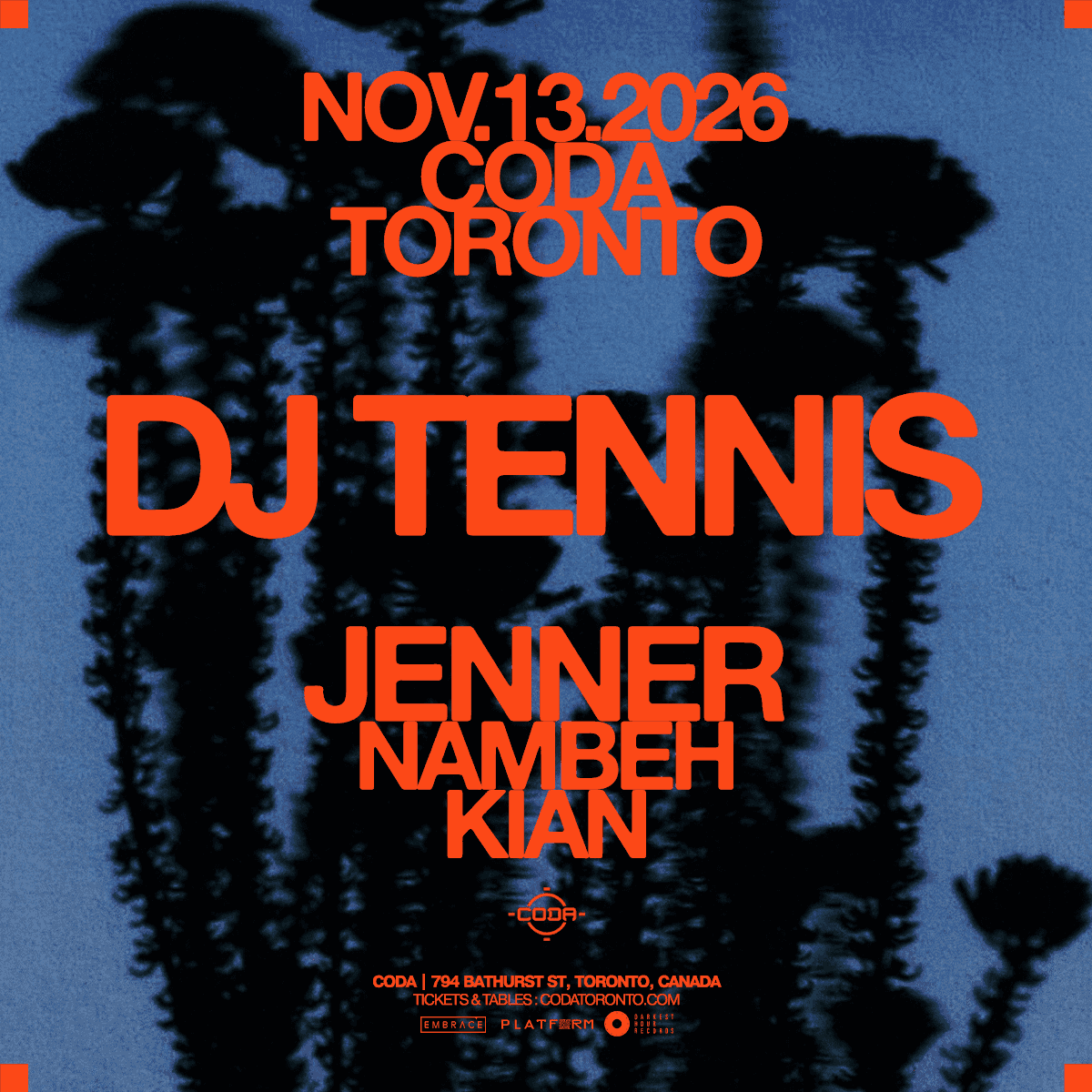 Flyer of DJ Tennis