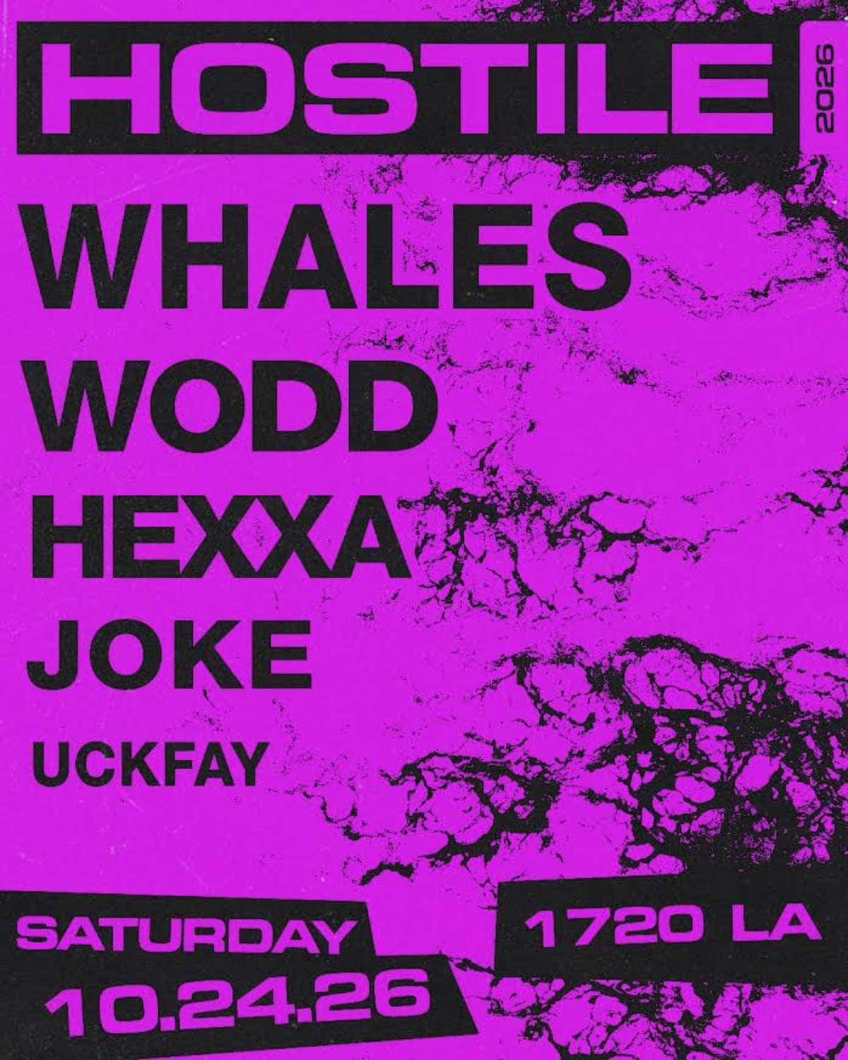 Flyer of DJ Whales