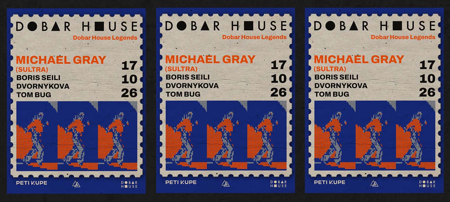 Flyer of Dobar House Legends w/ Michael Gray