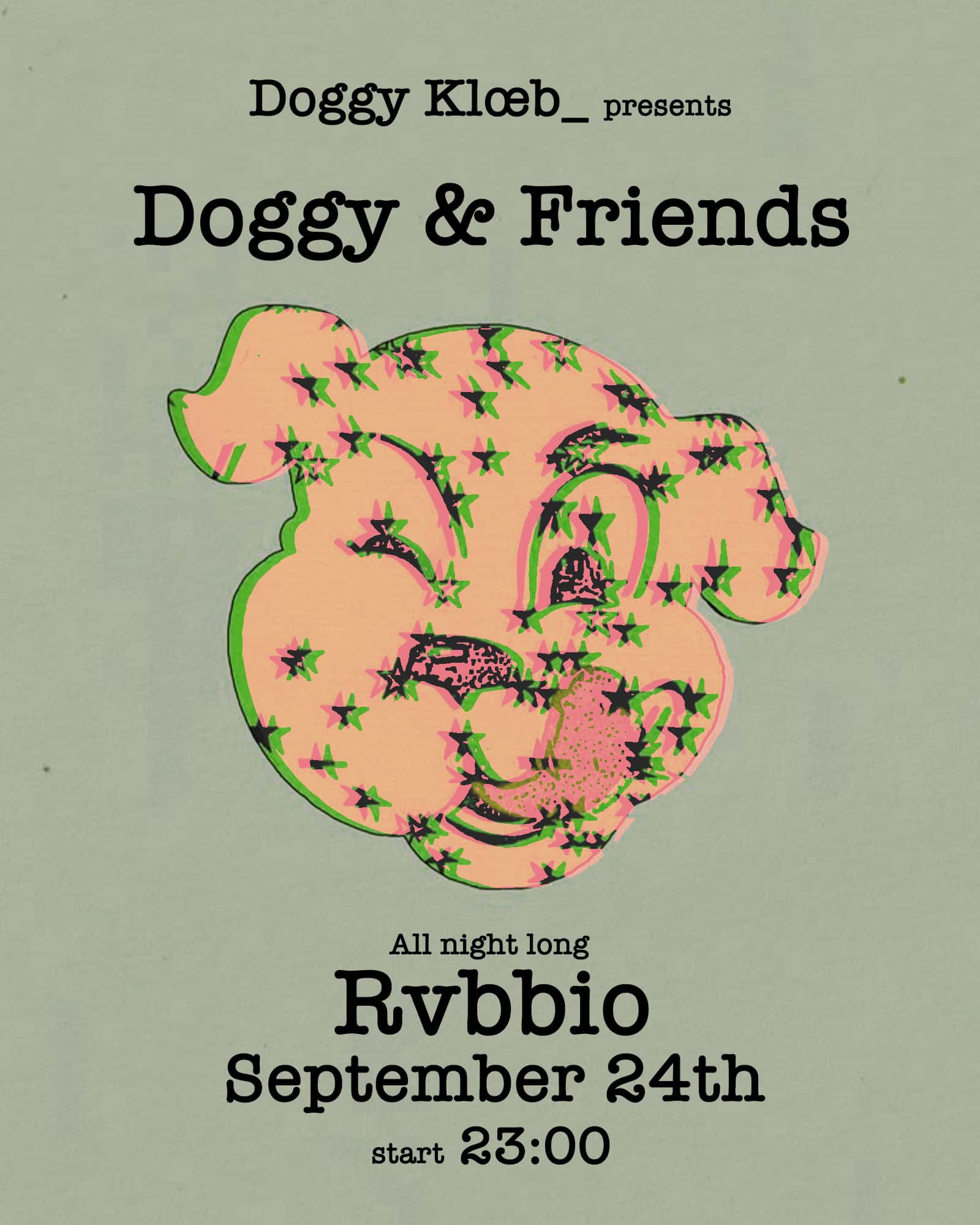 Cartel de Doggy & Friends: Rvbbio