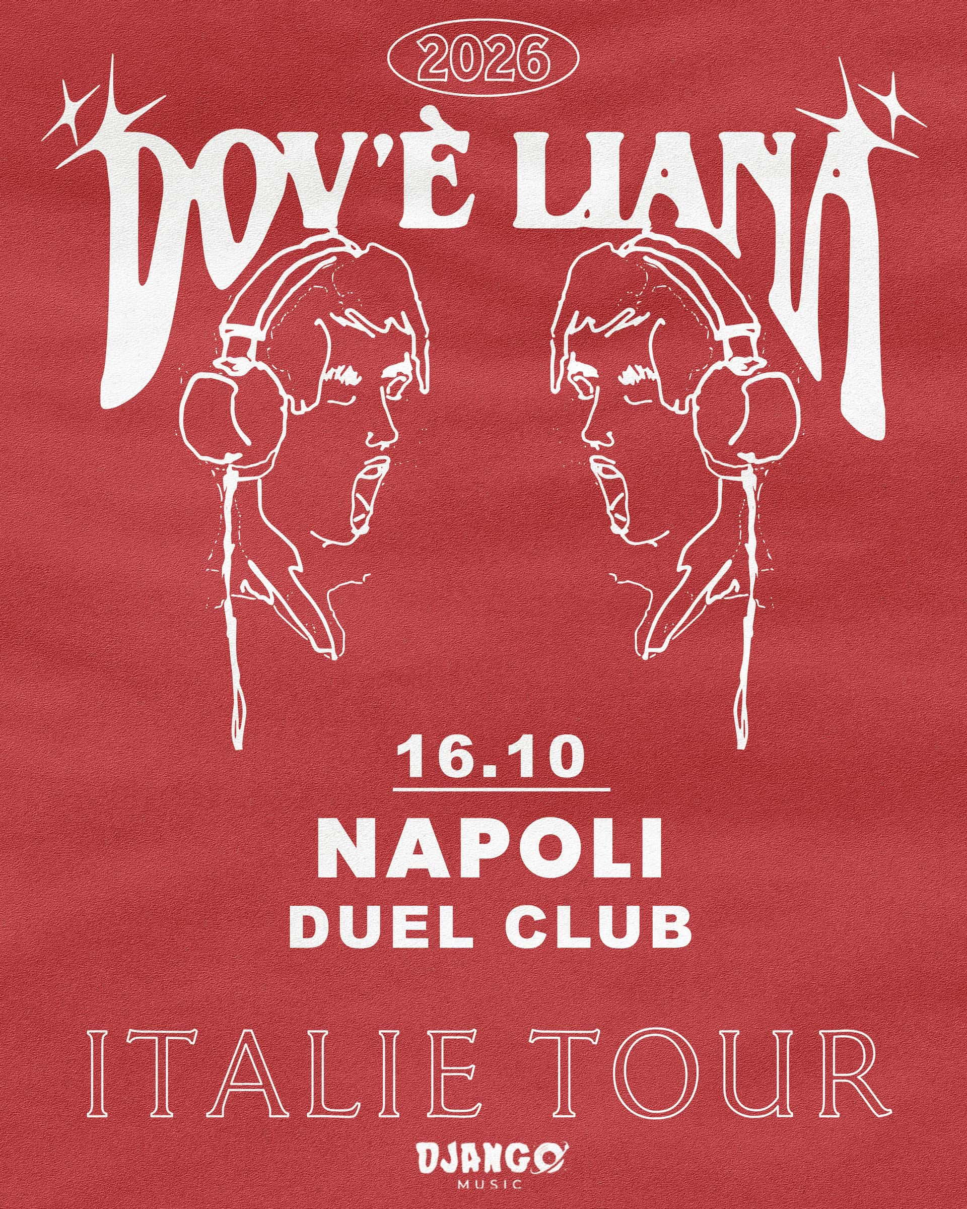 Flyer of Dov'è Liana LIVE