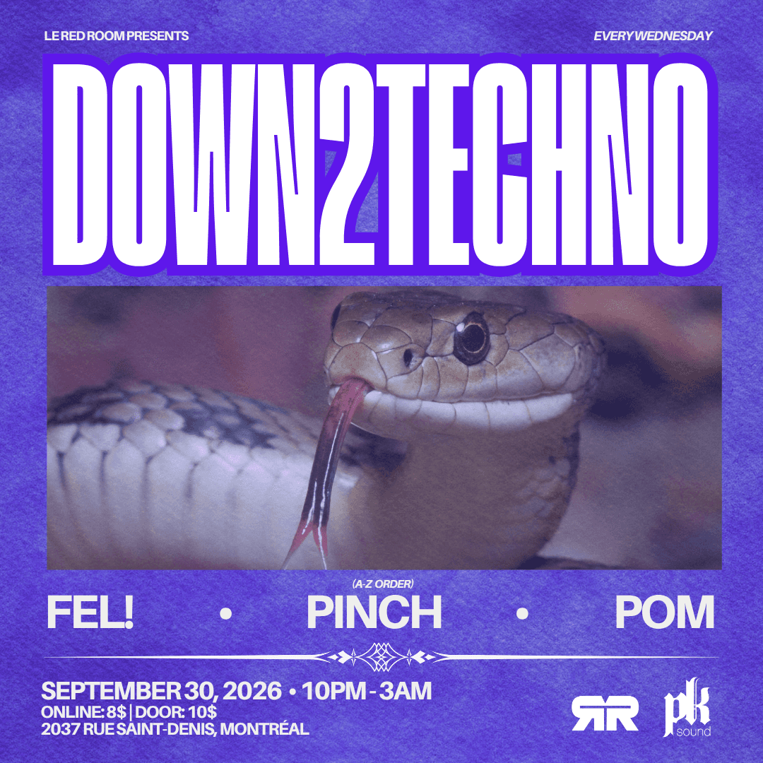 Flyer de Down2Techno: FEL!, Pinch, POM