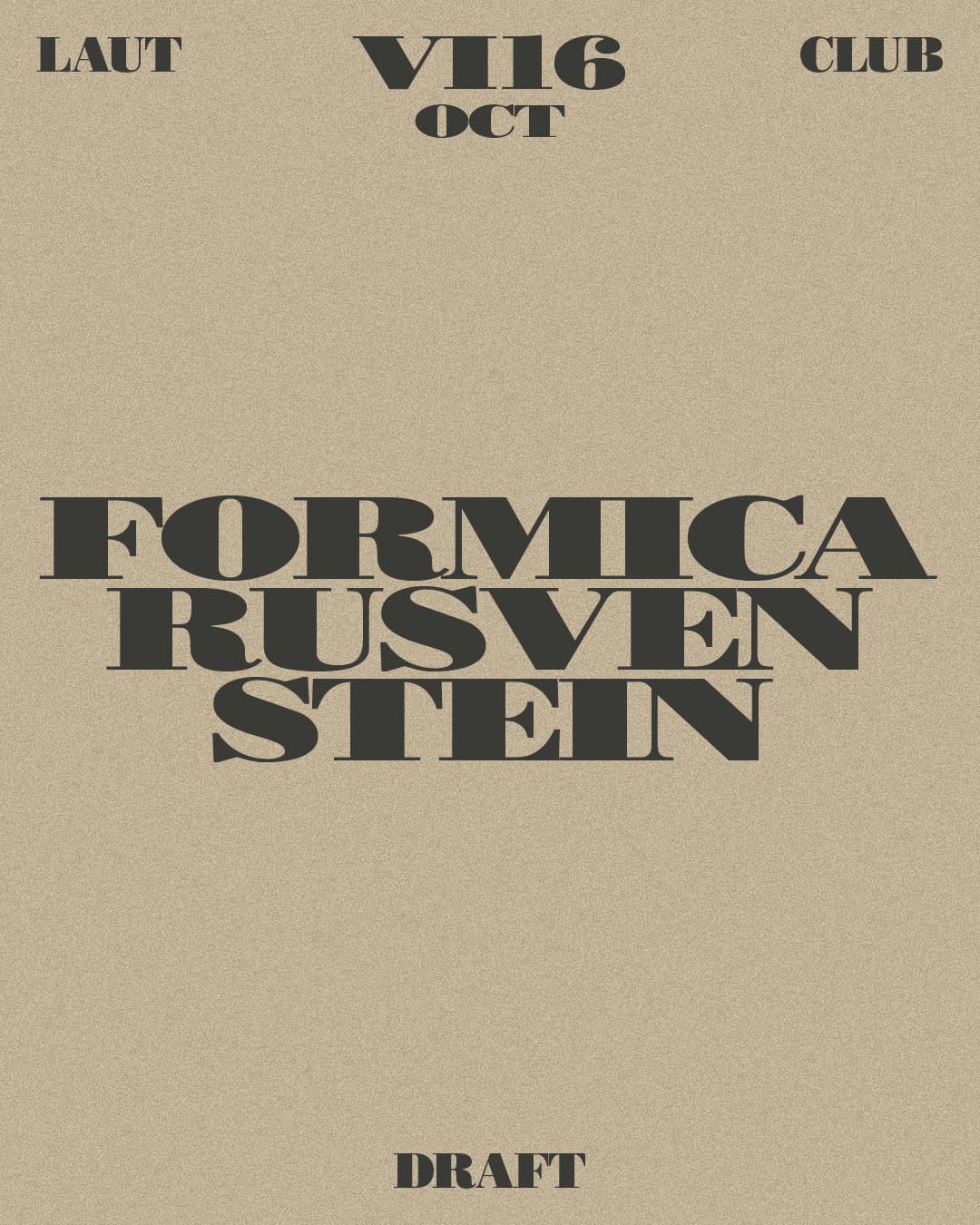 Draft: Stein + Formica + Rusven