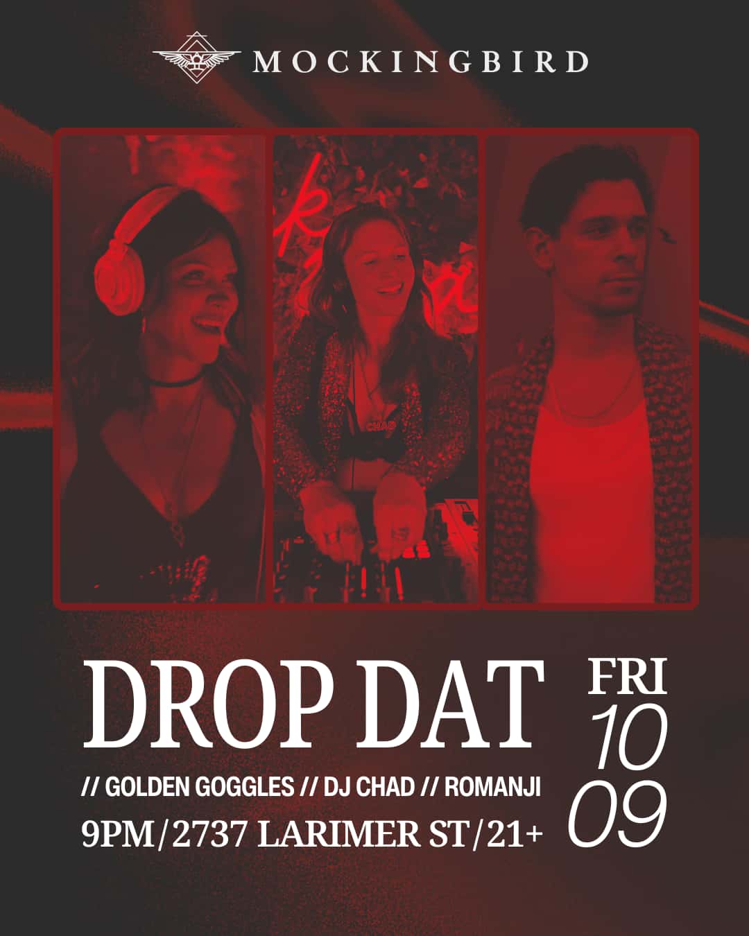Flyer of DROP DAT