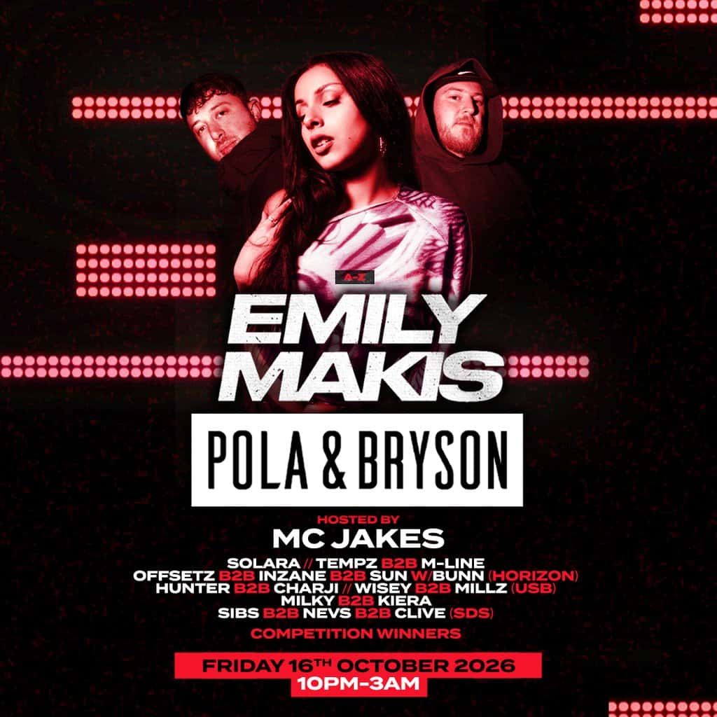 Flyer of Dublab: EMILY MAKIS + POLA & BRYSON