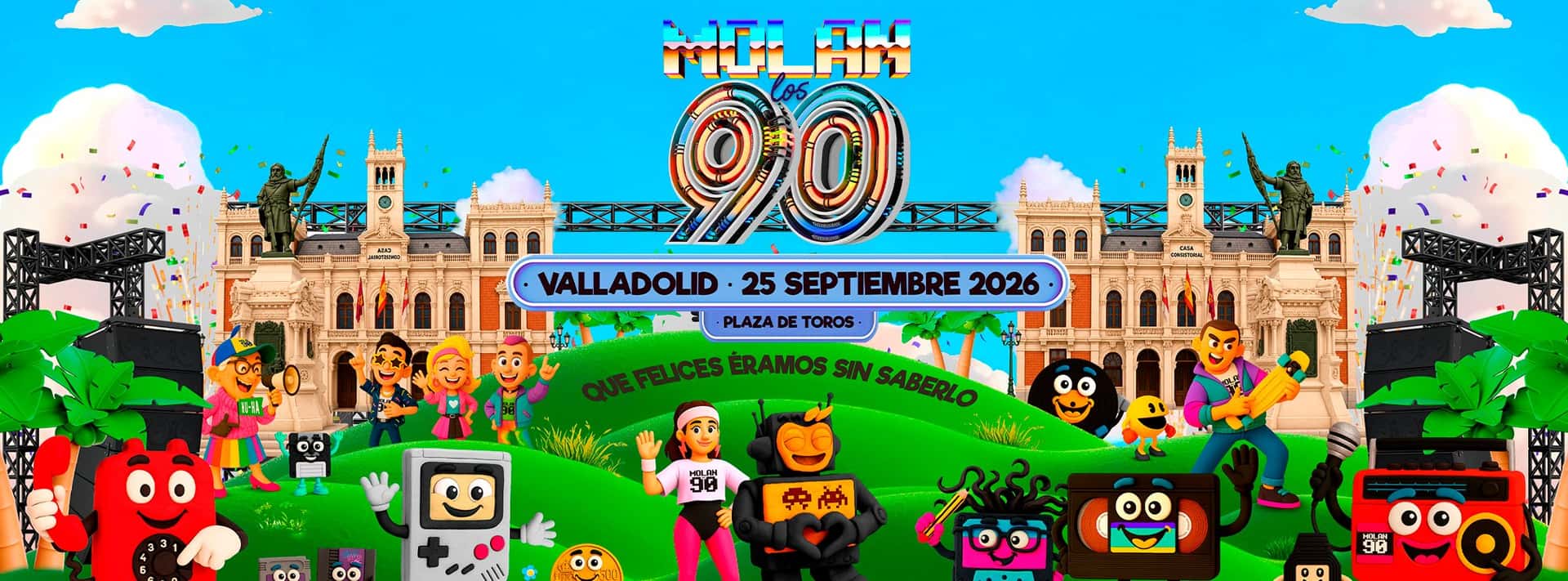 Cartel de Molan los 90 - VALLADOLID