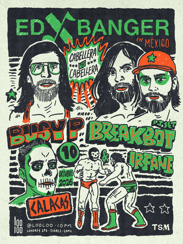 Flyer de Ed Banger en México