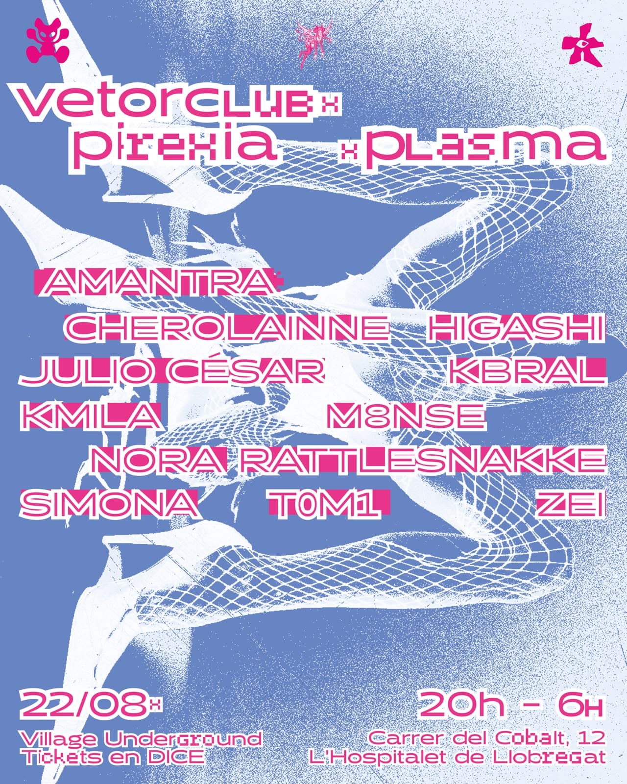 Cartel 1 de Vetor Club x Plasma x Pirexia