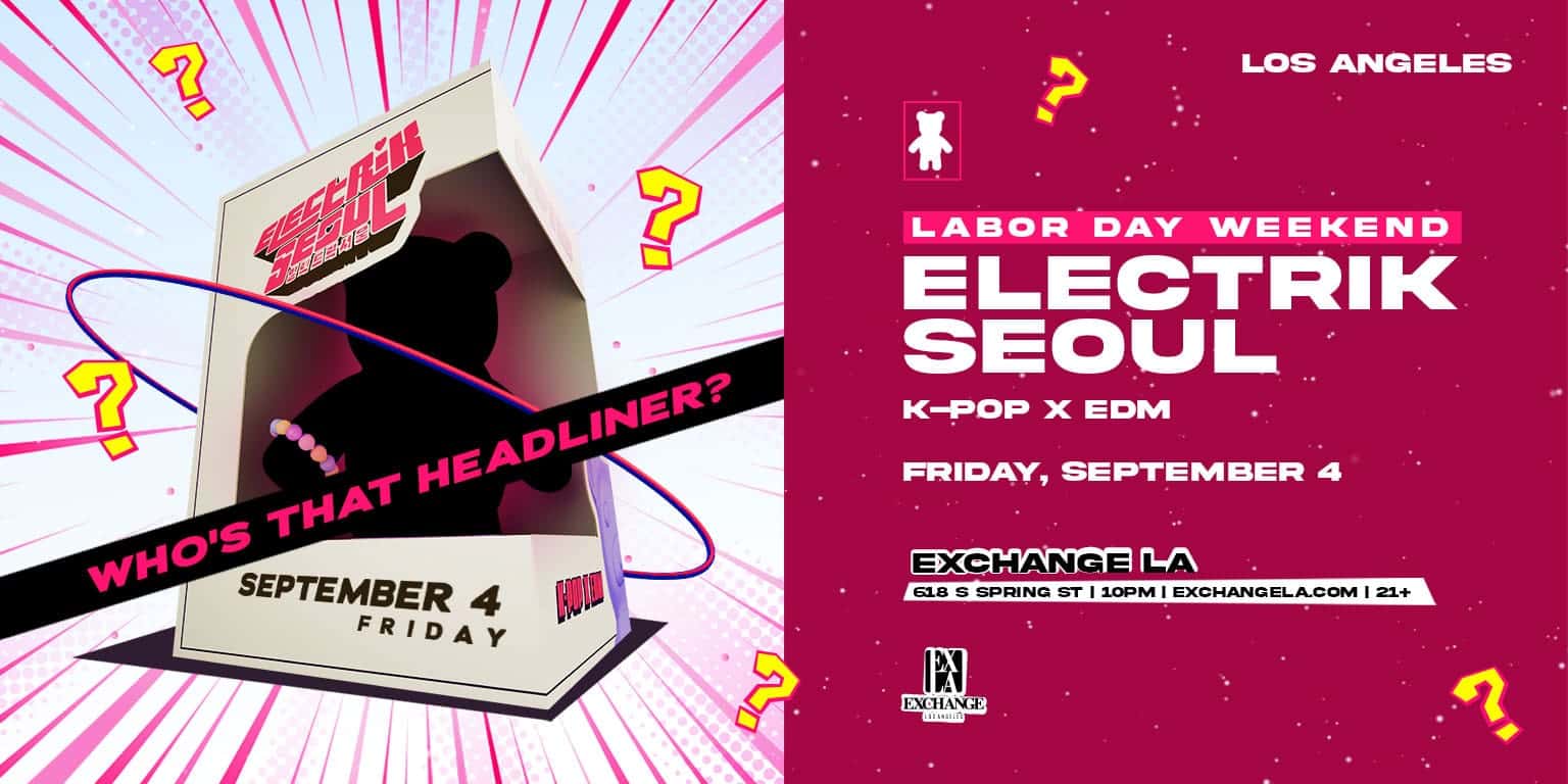 Cartel de Electrik Seoul: K-pop x EDM