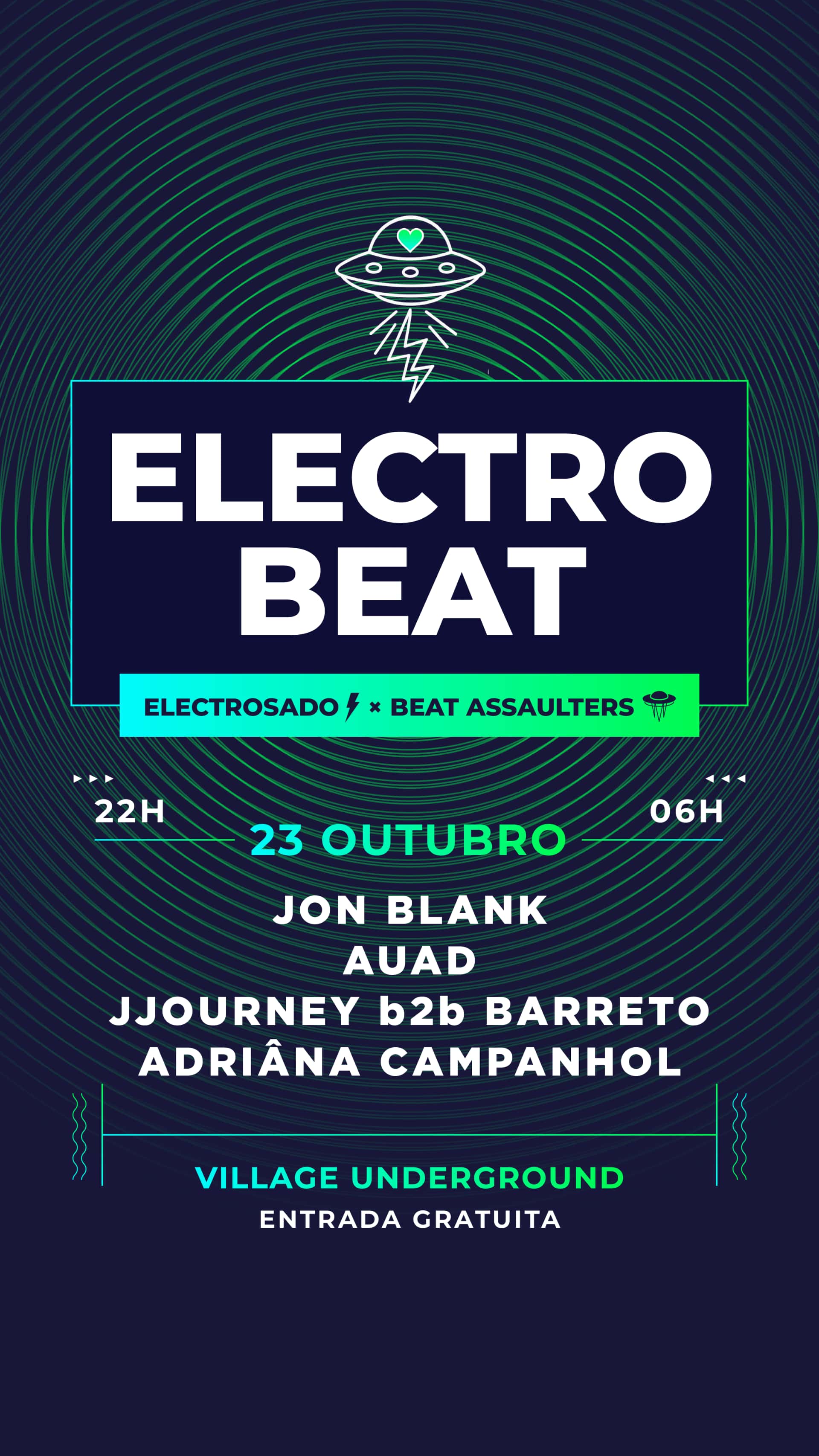 Cartel de Electrobeat