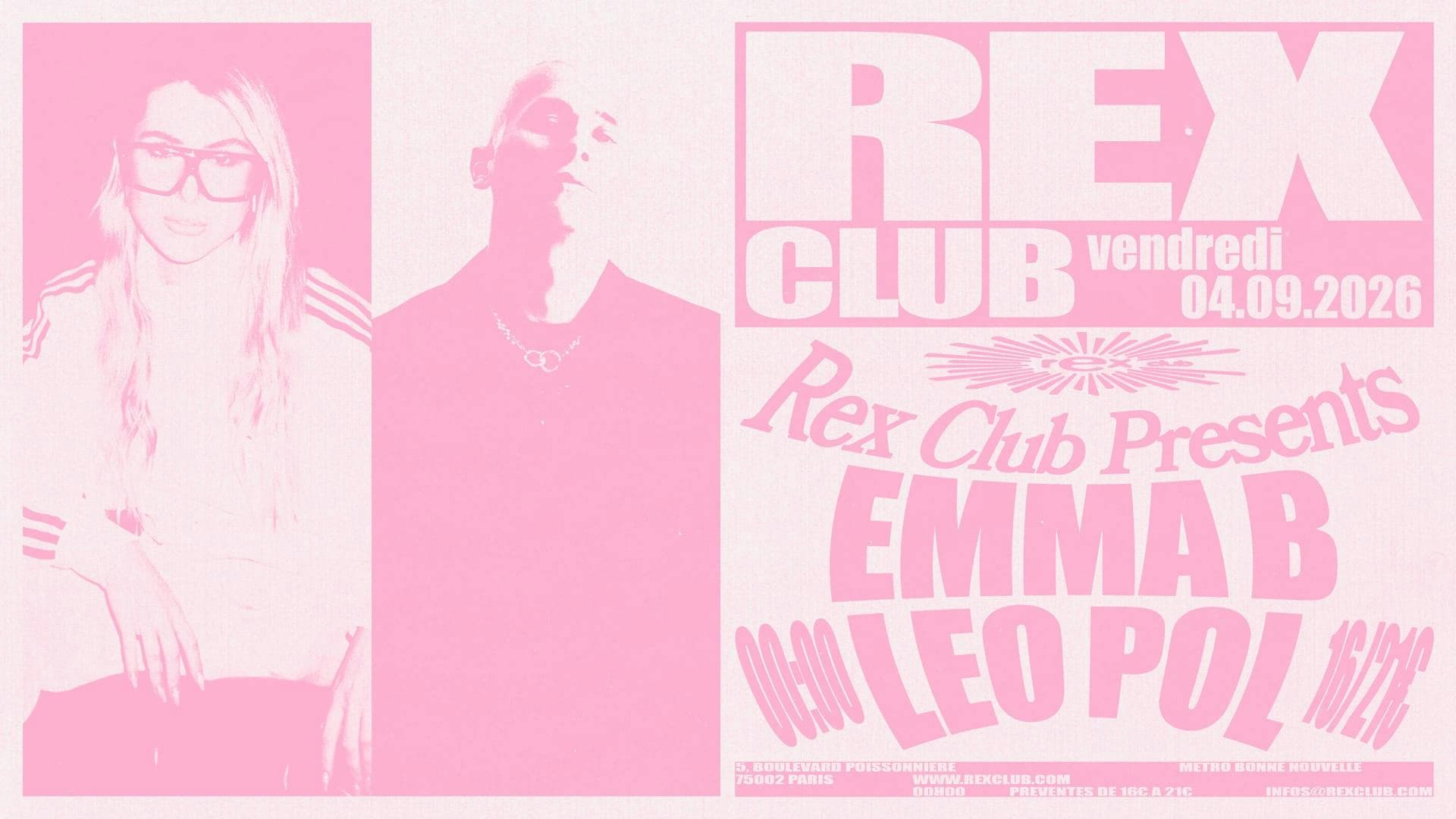 Rex Club Presents: Emma B, Leo Pol