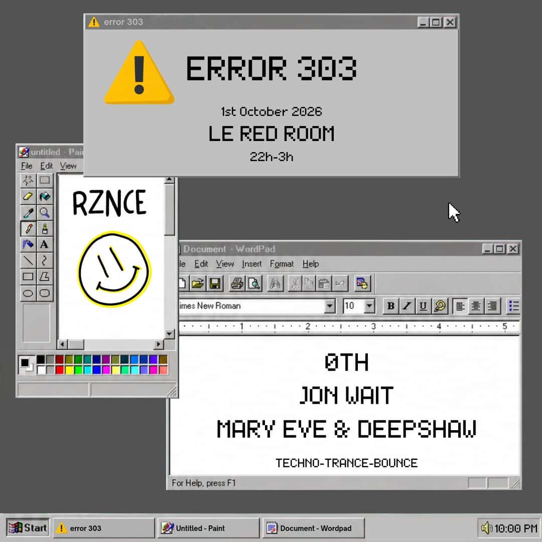 Flyer of Error 303