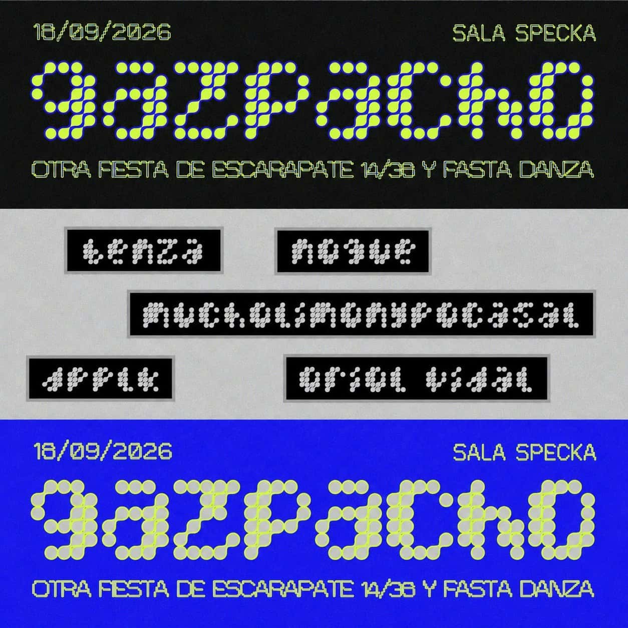 Flyer de Escaparate 14/38 & Fasta Danza | Gazpacho 06