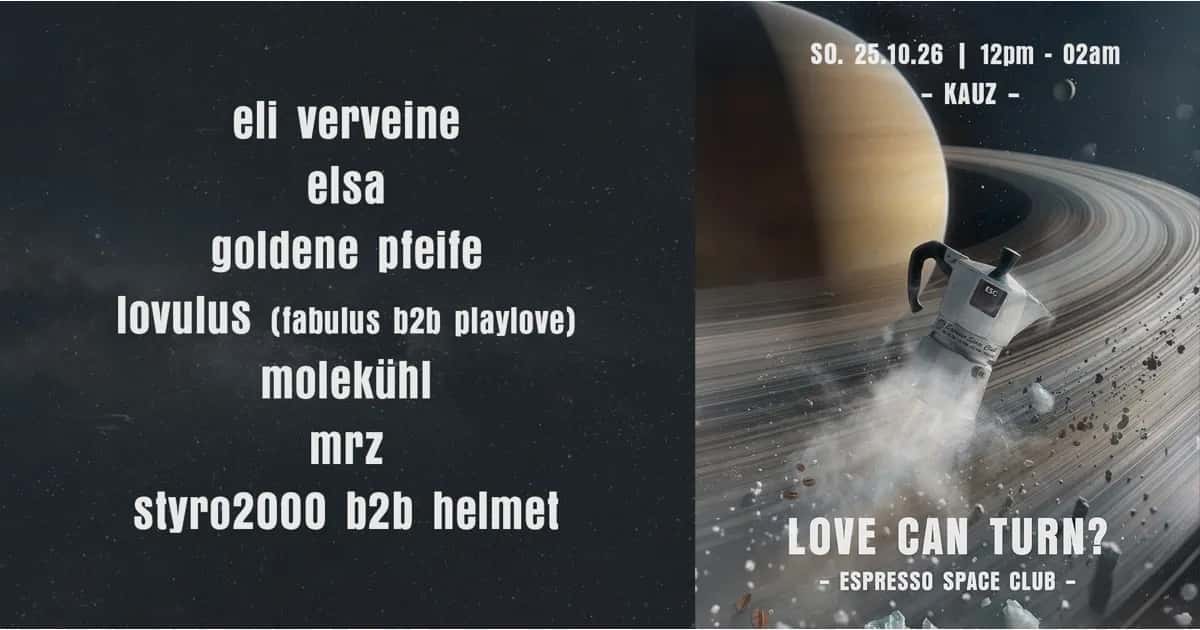 Flyer of espresso space club III - rings of saturn