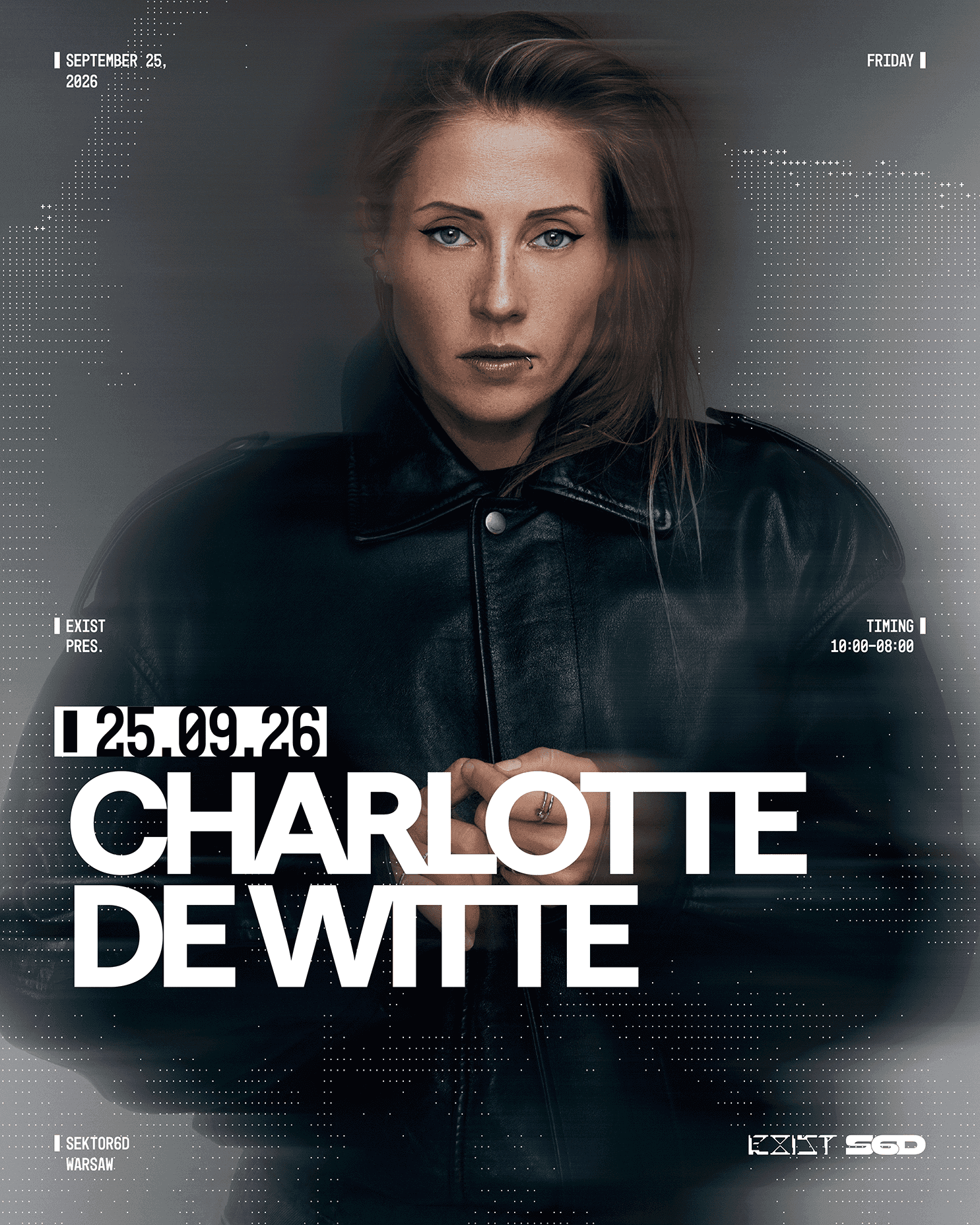 Flyer de EXIST pres. Charlotte De Witte